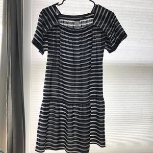 JCrew Silk Striped Dress